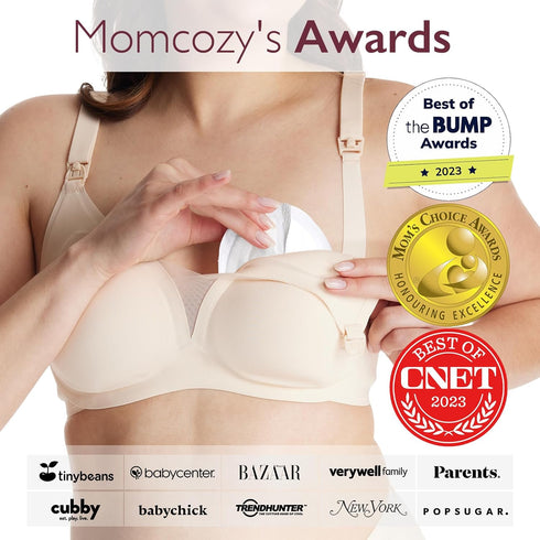 Momcozy Packaged (200 Count) Ultra-Thin Disposable Nursing Pads, Ultra-Absorbent and Breathable Portable Breast Pads
