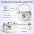 Supellerous Trimmer 2 1 Electric Nail Clipper, Rechargeable Electric Nail with LED Light, in Electric Nail File