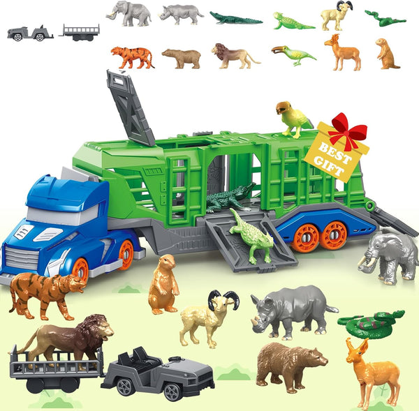 Toddler Truck Toys for 3 4 5 6 Years Old Boys, Safari