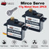 2PCS 17g 25T 1/18 1/16 1/14 GOTECK Full Metal Gear Digital Servo, with Servo Horn for RC Car Model Boat Fixed-Wing