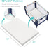 YENING Pack 38x26 Pack Organic Cotton and Play Mattress Pad Breathable Waterproof Baby Mattress for N Play Matress