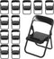 STOBOK 12pcs Mini Folding Chair Models for Doll House, Cell Phone Stand Holder