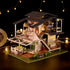 GuDoQi DIY Miniature Dollhouse Kit, 1:24 Scale Tiny House with Music, Great Handmade Crafts Gift