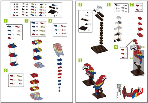 Kimiangel Party Favors for Kids - 12 Pack Mini Animals Building Blocks Sets for Goodie Bags, Christmas Birthday