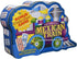 Mexican Train Double 12 Professional Size Dominoes with Bonus Chickenfoot Game, Travel Tin Board Game, 91 Tiles, Fun