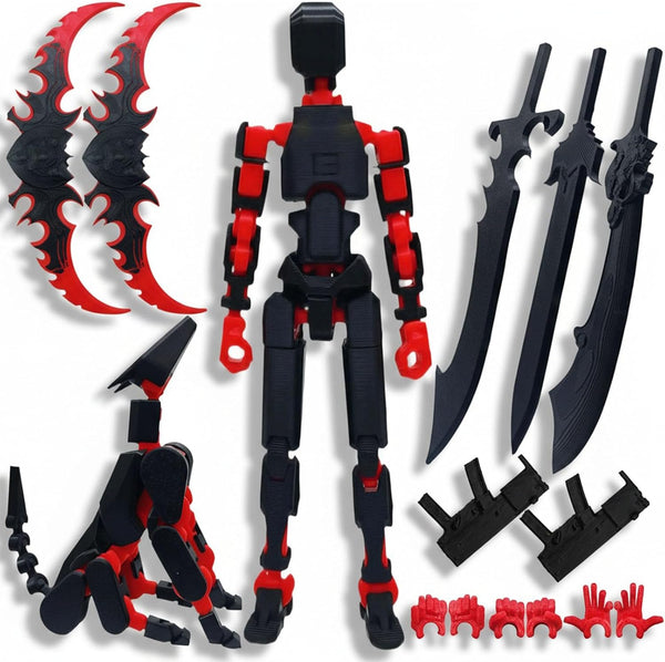 Teoboeys 5.2 inches T13 3D Action Figure with Dog Set Titan Nova 13