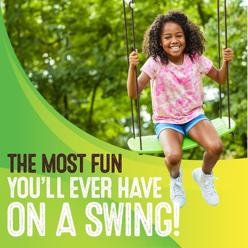 Swurfer Kick Stand Up Tree Swing, Outdoor Swing for Kids with Adjustable Handles, Weatherproof, Easy Installation, 200