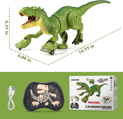 3-5, 5-7, 8-12, 3 4 5 6 7 8 9 10 11 12 Remote Control Tyrannosaurus Rex Dinosaur Toys for Kids RC T Rex Dino Robot Toy