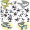 Dragon Knight Action Figure Horse with Lance, Fantasy World Ancient Soldiers Warriors Army Cavalry Toys