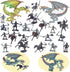 Dragon Knight Action Figure Horse with Lance, Fantasy World Ancient Soldiers Warriors Army Cavalry Toys