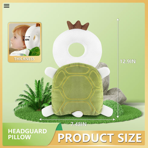 WKC Backpack 4) Baby Head Protector with Knee Pads & Non-Slip Socks, Toddler Safety for Crawling & Walking (Style