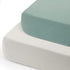 GRSSDER Soft Muslin Crib Sheet 2 Pack, 100% Cotton Crib Sheets for