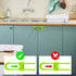 Jetec 10 Pieces Cabinet Locks for Babies, U-Shaped Childproof Latch for Knob Handle on Kitchen Door (Green)