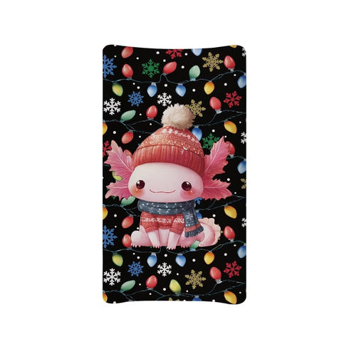 Christmas Changing Pad Cover for Baby Boys Girls, Axolotl Diaper Changing Table