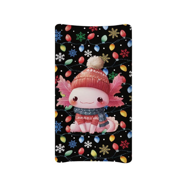Christmas Changing Pad Cover for Baby Boys Girls, Axolotl Diaper Changing Table