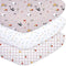 Little Grape Land Crib Sheets Baby Toddler Sheets 3 Pack Fitted for