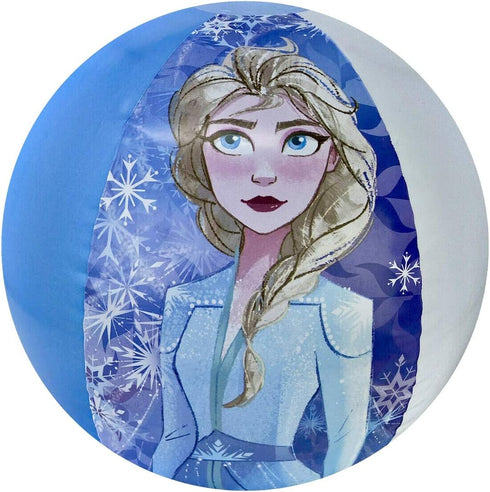 Disney Frozen 2 Inflatable Beach Ball, 13.5 Inches, Pool Party Swim Toys for Elsa Anna Olaf Fans