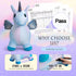 EVERICH TOY Unicorn Bouncy Horses, Inflatable Plush Hopping Toy for Toddlers, Outdoor & Indoor Bouncy Animals Gift