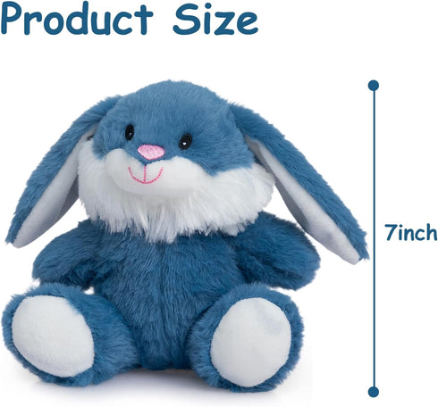 7 inch HollyHOME Easter Bunny Stuffed Animal Stuffed Bunny Plush Soft and Cuddly Stuffed Rabbit Easter Gift for Kids