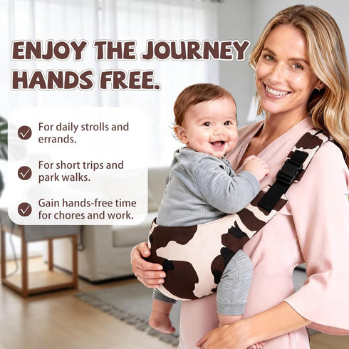 AXEARTE 20-44 lbs Baby Sling Carrier, Side Toddler Sling Carrier with Adjustable Straps, Portable and Lightweight Baby