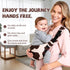 AXEARTE 20-44 lbs Baby Sling Carrier, Side Toddler Sling Carrier with Adjustable Straps, Portable and Lightweight Baby