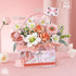 MEIEST Set,Simulation Flower Bouquet Building Blocks Model Artificial Rose Handheld Gift Box,Bonsai Plant Building