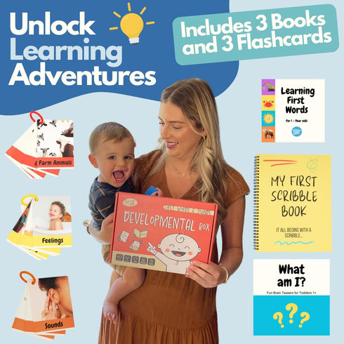 1-2 12 18 Learning Toys for Year Old, Montessori Toys & Preschool Learning Activities with Speech Therapy Materials