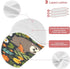 Bulletgxll Set 4, Sloths with Flowers Unisex Baby Burp Cloths of Soft Absorbent Organic Cotton Muslin Burping Cloths