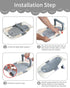 ISELECTOR 0-6 Baby Bath Support Foldable Baby Bathtub Bath Tub for Newborn Infant Baby Bath Seat with Non-Slip Suction