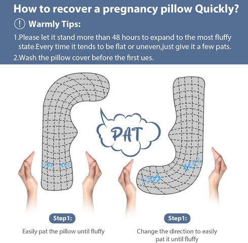 BATTOP Pregnancy Pillows for Sleeping,Body Maternity Pillow with Cooling Washable Cover,Support