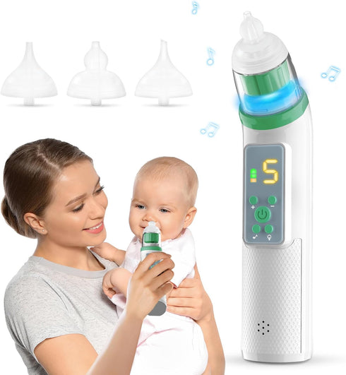 Okimos Nasal Aspirator for Baby,Electric Nose Suction for Baby Nose Sucker ,Rechargeable Nose