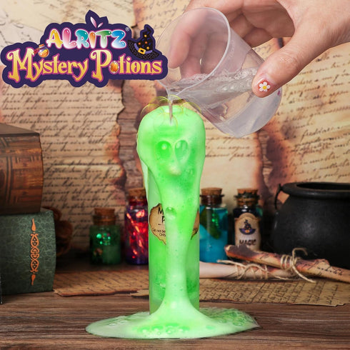 20 6 7 8 9 10 11+ Alritz Mystery Potion Kits for Kids, Magic Mix Witch Potion Bottles, Happy Birthday Party Craft