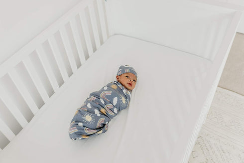 Copper Pearl Large Knit Baby Swaddle Blanket - Hope Design