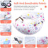 100% Inflatable Nursing Pillow for Breastfeeding Travel Baby Feeding Cushion for Mom Support, Adjustable Waist Strap