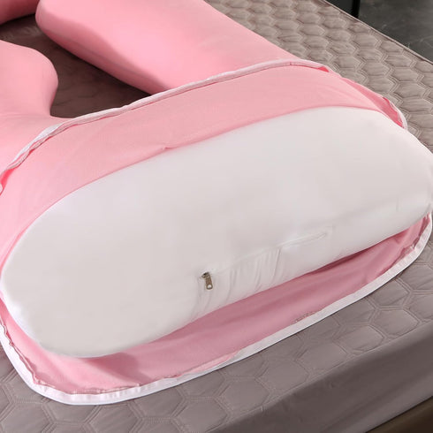 BATTOP Pregnancy Pillows for Sleeping- U Shaped Full Body Maternity Pillow, Pregnancy Pillow for Side Sleepers