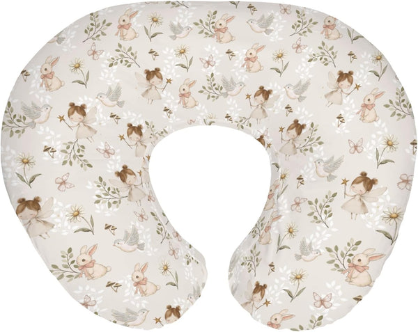 Boho Fairies Baby Nursing Pillow Covers for Boy Girl Cute Girl Bunny