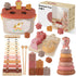FEBALHS Montessori Toys for 6-12 Months, Baby Toys 6-12-18 Months with Montessori