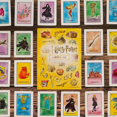 Harry Potter Loteria Game - Bingo Style with Custom Artwork Inspired by Mexican Culture