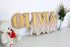 MYETCHEY 3D Large Wood Nursery Sign | Nursery name sign for Kids | Custom Wood Name Sign | Wood Baby Name Sign (Pink)