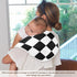 Emelivor 4 Pack Checkerboard Plaid Muslin Burp Cloths for Baby Super Soft Baby Burp Cloths Absorbent Baby Washcloths