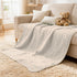 47x47 ZPECC Muslin Toddler Blanket Thicker, Organic Cotton Kids Quilt Hypoallergenic for Baby Essentials Crib Stroller