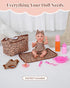 13Pcs 10-12 inch Set BABESIDE Baby Doll Clothes and Accessories for Dolls, Baby Doll Feeding and Care with Carry Bag