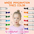 12 3-8 TinyGeeks Twistable Crayons - Non Toxic, Washable Crayons for Toddlers, Kids Ages - Easy To Hold - Perfect
