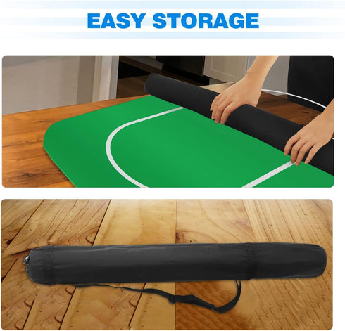 GSE Games & Sports Expert Non-Slip Rubber Poker Tabletop Layout Mat with Carrying Bag for Casino Night