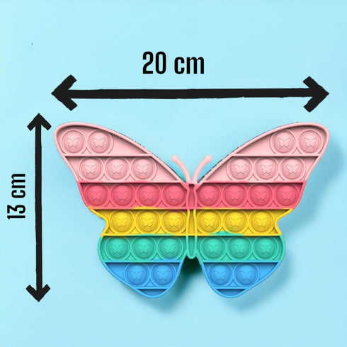 BlueMelon Online Store 4-Pack Set BlueMelon Pop It Fidget Toy Includes Butterfly, Mouse, Kitty Cat Pop It Fun Sensory