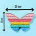 BlueMelon Online Store 4-Pack Set BlueMelon Pop It Fidget Toy Includes Butterfly, Mouse, Kitty Cat Pop It Fun Sensory