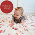 100% 47 47 Inches Cozy LollyBanks Muslin Swaddle Blanket, Muslin Cotton Swaddle Blankets for Baby Boys, X Soft