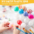 96 8 Menkxi Pcs Plastic Easter Eggs with Clear Egg Cartons for Crafts DIY Fake Eggs White Plastic Eggs Paintable Easter