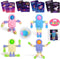 24 Packs Valentines Cards for Kids Classroom with Fidget Sensory Spinners Toy,Valentines