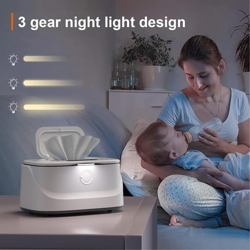 Generic 3-Level 3 Baby Wet Wipes Dispenser and Diaper Wipe WarmerTouch Free Baby Wipe Warmer